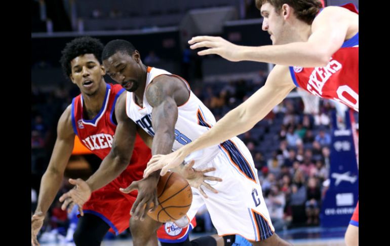 Los Sixers de Filadelfia vencieron a domicilio 98-104 a lo Bobcats de Charlotte. AFP  /