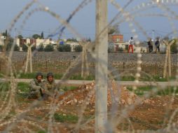 Soldados turcos resguardan frontera con Siria. REUTERS  /