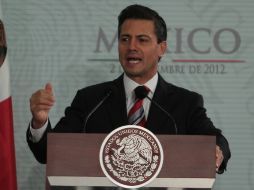 El Presidente de la República pidió al gabinete trabajar con dedicación y pasión por México. ARCHIVO  /