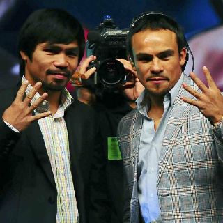 Márquez y Pacquiao arriban a Las Vegas