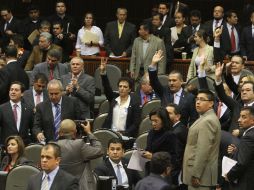 El PRI validó las modificaciones que le introdujeron a la iniciativa el PAN y el PRD. NTX  /