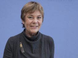 La presidenta de la ONG Transparencia Internacional, Edda Mueller, presenta el Índice de Percepción de la Corrupción 2012. EFE  /