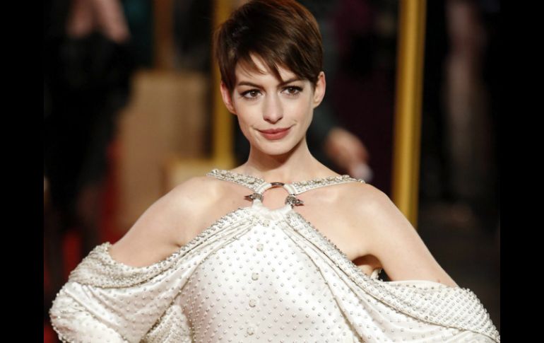 Anne Hathaway durante la presentación de la película ''Los miserables'' en Londres. EFE  /