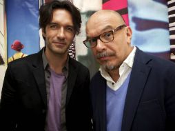 Leonardo de Lozanne y Mauricio Castillo se reunieron con los medios de la ciudad para hablar de su presentación.  /