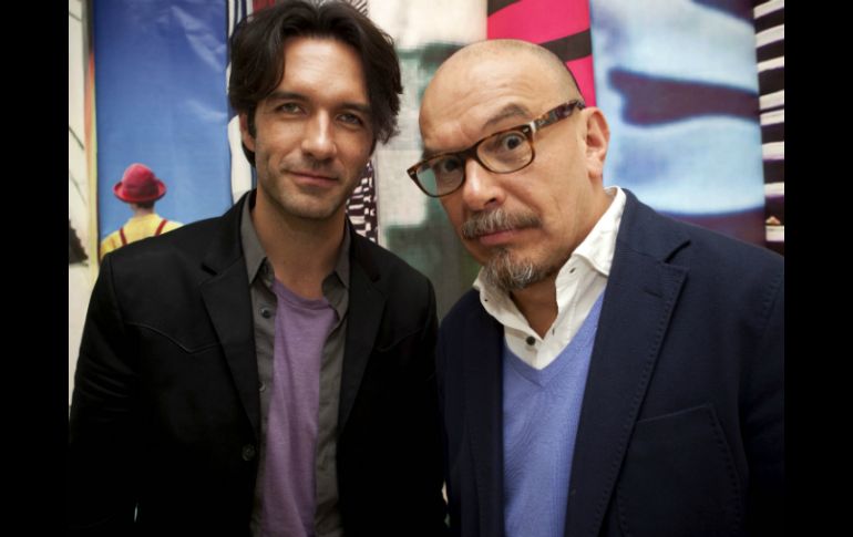 Leonardo de Lozanne y Mauricio Castillo se reunieron con los medios de la ciudad para hablar de su presentación.  /