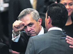 Miguel Mancera dijo que ''el jefe de gobierno no puede solo'', y que necesita la cercanía de todos los ciudadanos. XINHUA  /