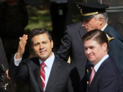 Peña Nieto sostiene que se equivocan quienes suponen que el combate al crimen es una competencia de logros. EL UNIVERSAL  /