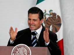 El Presidente Peña Nieto, durante el Encuentro con Emprendedores; en la residencia oficial de Los Pinos. EL UNIVERSAL  /