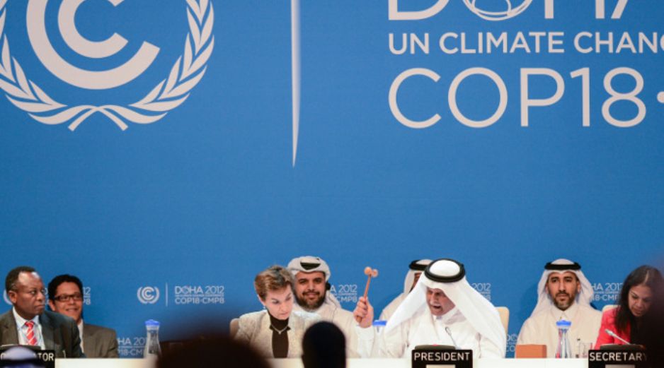 Abdullah Bin Hamad Al Attiyah anuncia los acuerdos finales de las conversaciones en Doha, Qatar. XINHUA  /