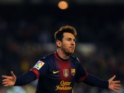 El argentino de 25 años logró la marca en el partido del Barcelona ante el Betis. AFP  /