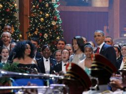Diana Ross, entre otros artistas, participaron en Navidad en Washington. XINHUA  /