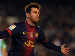 El delantero del Barcelona Lionel Messi estableció un récord de goles anotados en un año, con 86. AP  /