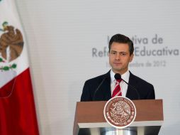 El Presidente Enrique Peña Nieto dio a conocer ayer su iniciativa de reforma educativa. ARCHIVO  /
