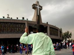 Miles de feligreses comenzaron a llegar al atrio de la Basílica de Guadalupe, en vísperas del día 12. NTX  /
