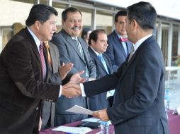 Gloria Morales durante el evento en el que se entregaron los dictámenes. ESPECIAL  /