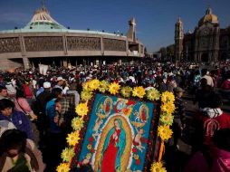 Al mediodía, más de cinco millones habían visitado la Basílica de Guadalupe. AP  /