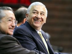 El secretario de Educación Pública, Emilio Chuayffet, se reunió con Eduardo Sojo Garza-Aldape, presidente del INEGI. ARCHIVO  /