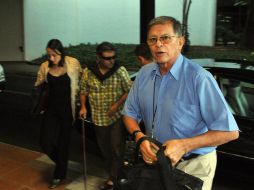 Delegación de las FARCa su llegada al Palacio de Convenciones de La Habana, donde se desarrollaron los diálogos. NOTIMEX  /