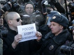 Entre los detenidos estaba el líder del Frente de Izquierda, Serguei Udaltsov. REUTERS  /