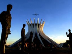 Catedral de Brasilia, creada por el arquitecto Oscar Niemeyer. ARCHIVO  /