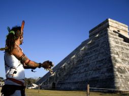 Un espectáculo de danza maya fue parte de la inauguración del festival. AP  /