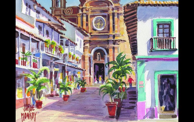 Arquitectura. La Parroquia de Nuestra Señora de Guadalupe luce en una parte elevada del pueblo de Puerto Vallarta.  /