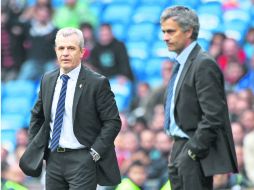 Viejos conocidos. Aguirre enfrentó al Real Madrid de Mourinho, cuando dirigió al Zaragoza en la temporada 2010-2011. GETTY IMAGES SPORT  /