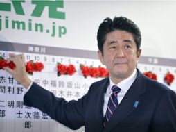 Shinzo Abe, líder del Partido Democratico Liberal. EFE  /