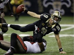 Drew Brees lanzó 307 yardas y cuatro pases de anotación para su victoria. AP  /
