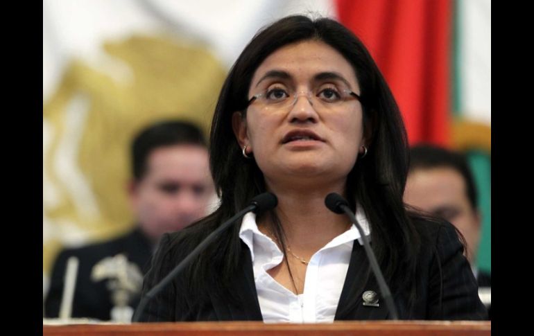 La diputada federal del PRD, Aleida Alavez, reiteró que seguirá buscando el compromiso de los diputados de la Cámara federal. ARCHIVO  /