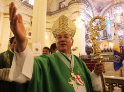 El cardenal Francisco Robles Ortega lamentó la matanza en una escuela de Connecticut, en Estados Unidos. ARCHIVO  /