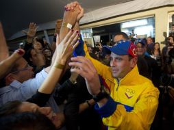 A pesar de la victoria chavista, el ex candidato presidencial opositor Henrique Capriles se impuso en un estado clave. AFP  /