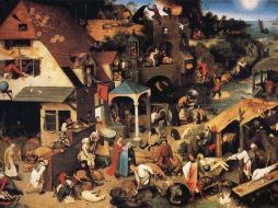 Proberbios flamencos, pintura de Pieter Brueghel el joven. ARCHIVO  /