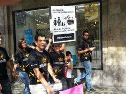 A decir de SVyT, la manifestación no causó estragos al tránsito de automotores en el primer cuadro de la ciudad. ESPECIAL  /
