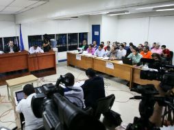 Aspecto del juicio contra mexicanos acusados por narcotráfico en Nicaragua. ARCHIVO  /