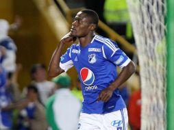 Wilberto Cosme destacó en la final tras su anotación en la final de Bogotá. EFE  /