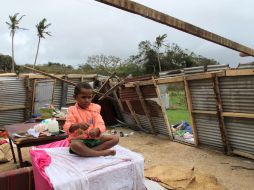 El ciclón azotó por más de 12 horas grandes regiones del este y norte del país, ubicado en el Pacífico sur. AP  /