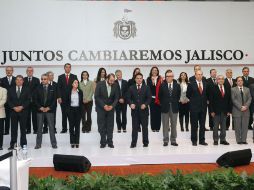 El gobernador electo Aristóteles Sandoval presentó a su equipo de transición gubernamental.  /