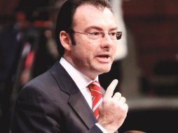 Videgaray Caso calificó de alto el presupuesto de ingresos previsto para el año que entra. ARCHIVO  /