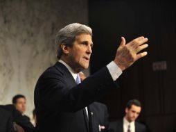 John Kerry, titular del Comité de Relaciones Exteriores, encabezó audiencia sobre falla de seguridad en consulado de EU en Libia. NTX  /