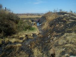 Aproximadamente a unos dos kilómetros de la Presa El Cajón, fueron hallados los restos del hombre.  /