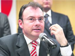 Prudente. Luis Videgaray afirmó que la Ley de Ingresos y el Presupuesto de Egresos son ''responsables''. NTX  /