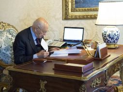 El Jefe de Estado italiano, Giorgio Napolitano, terminó sus consultas con los representantes de los grupos parlamentarios. REUTERS  /