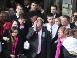 Funeral de Emilie Parker, de seis años, víctima del tiroteo. AP  /