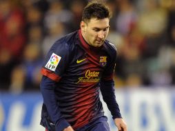 Lionel Messi deja en 91 su récord de goles en un año calendario. AP  /