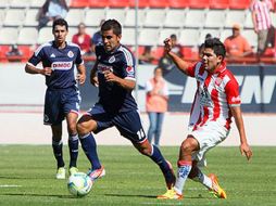 Acción del partido celebrado en el Estadio Victoria de Aguascalientes. ESPECIAL www.chivascampeón.com  /