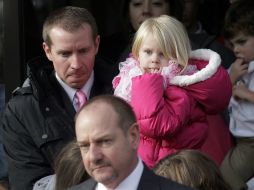 La familia de Parker celebró el funeral en la Iglesia de Jesucristo de los Santos de los Últimos Días en Utah. AP  /