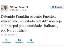 Néstor Reverol dio a conocer la noticia a través de su cuenta en Twitter. ESPECIAL  /