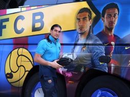 Gracias a su habilidad Pinto se ha ganado la confianza del Barcelona, imagen tomada de de @13_Pinto. ESPECIAL  /