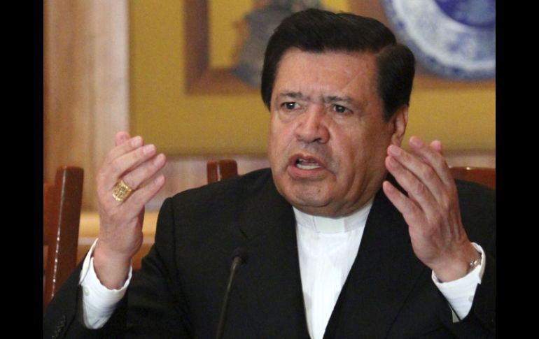 El cardenal, Norberto Rivera, subrayó que no será fácil la puesta en marcha de esos proyectos, aunque espera mejores frutos. NTX  /